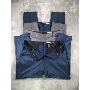 Greg Norman ML75 Microlux Stretch Pant Mens 40 x 30 Blue Gray Polyester Golf Qty